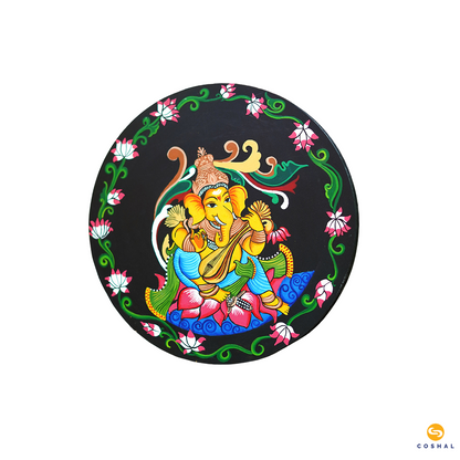 Handpainted Lord Ganesh Wall Plates | Pattachitra | Best for wall decor | Coshal | WD18