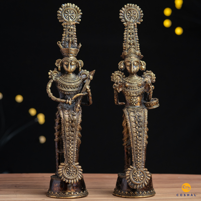 Dhokra Crafted Jhitku Mitki | Tribal Handicraft | Home décor | Bastar Art | Coshal Art | CD13