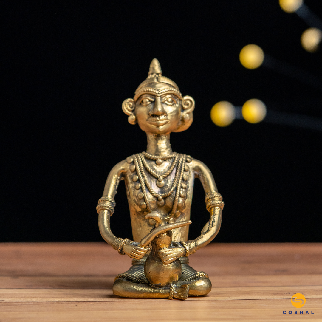Coshal Brass Working Madin, a masterpiece born from the ancient Dhokra art form