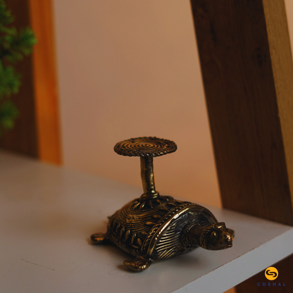 Handmade Brass Tortoise Insence Stick Holder | Table Decor | Coshal | CD80 1