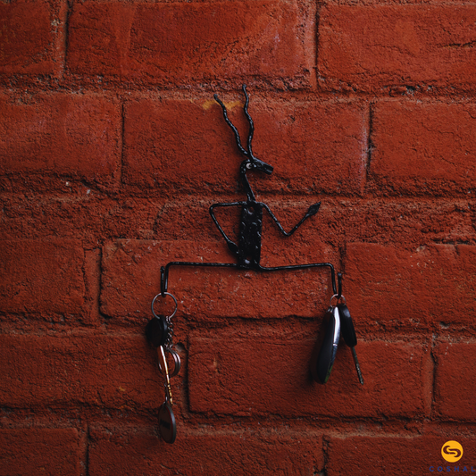 Handmade Deer Key Holder | Wrought Iron | Pitwa Art | Best for home decor | Coshal | CI17 1