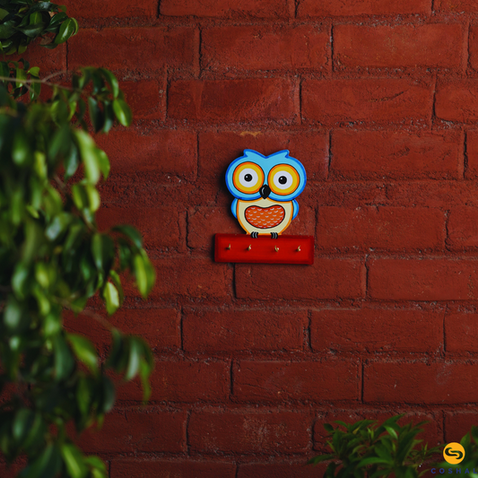 Owl keyholder | Pattachitra | Best for wall decor | Coshal | OD50 1