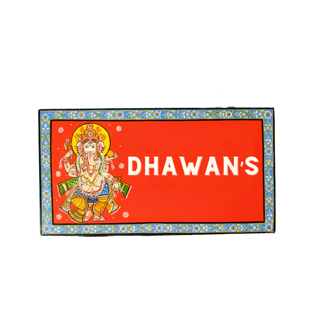 Pattachitra Lord Shree Siddhivinayaka House and Office Door Personalized Wooden Name plates | NM31 2