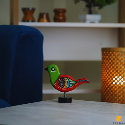 Standing Bird | Pattachitra Art | Table Decor | Coshal | OD45 3
