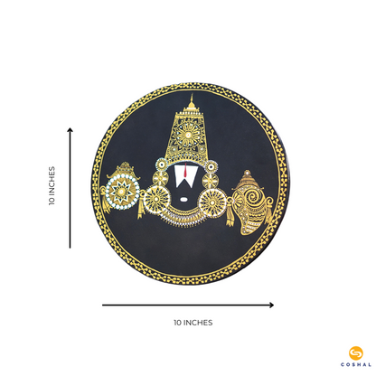 Lord Venkateshwara Wall Plates | Pattachitra | Best for wall decor | Coshal | WD15