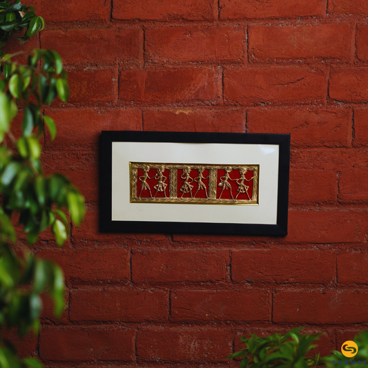 Wall Frame | Dhokra wall hanging | Dokra brass wall decor | Coshal | CD47 1