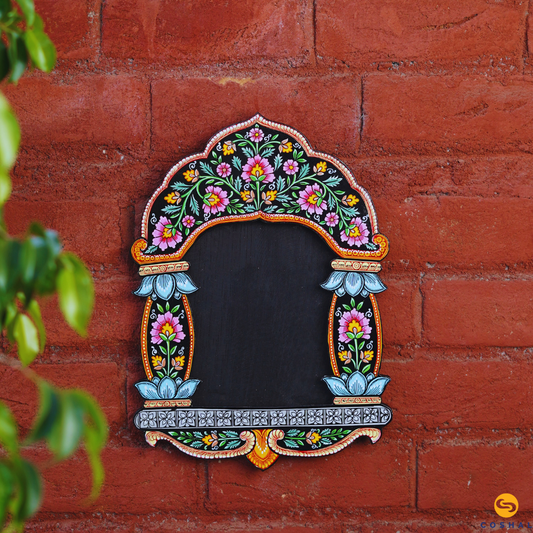 Wooden Jharokha | Pattachitra Art | Home Wall Decor | Coshal | OD37 1