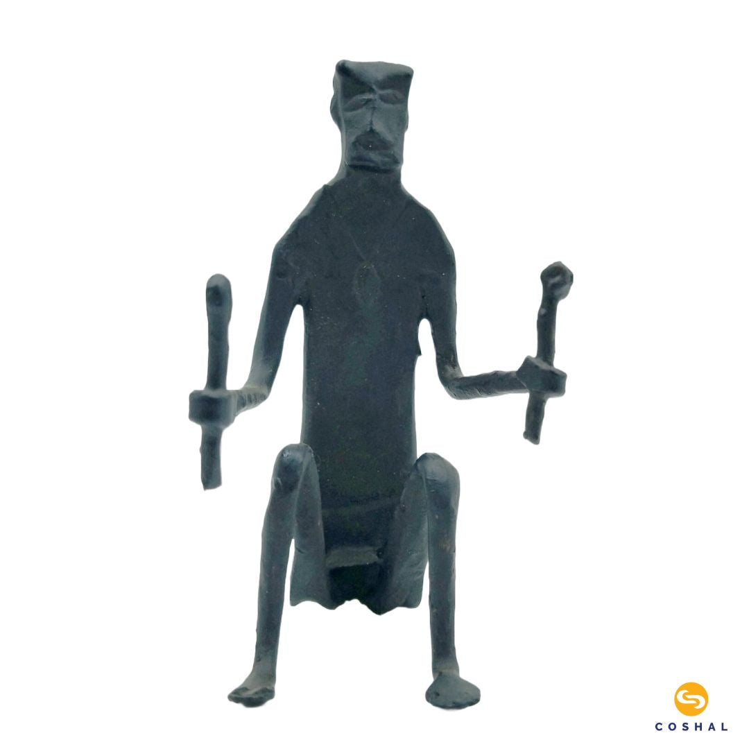 Wrought Iron metal Tribal Musician Set | Decorative Figurines | Coshal | CI39 7