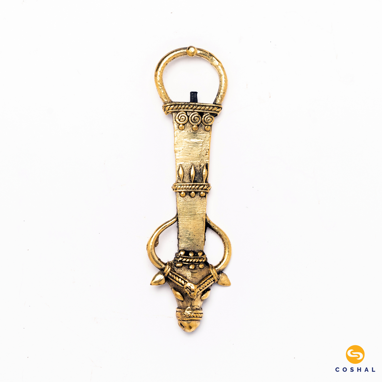 Brass Bottle Opener | Bull shaped | Bastar Dhokra Art | Antique Decor | Coshal | CD15 2