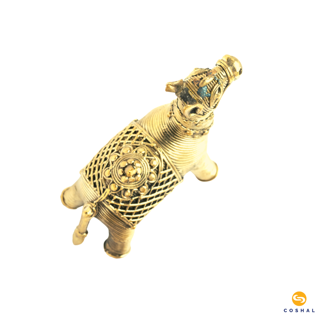 Brass Camel Showpiece | Dhokra Brass Decor | Best Kept as figurines | Bastar Dhokra Art | Coshal | CD04 10