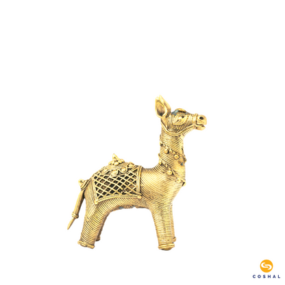 Brass Camel Showpiece | Dhokra Brass Decor | Best Kept as figurines | Bastar Dhokra Art | Coshal | CD04 6
