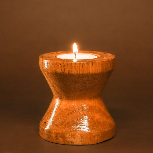 Coshal Arts| Wooden Tealight Holder/ Candle Folder with 1 tealight for Home Decoration Diwali Lighting Gift Christmas | 1 Piece |DW11 - Coshal 1