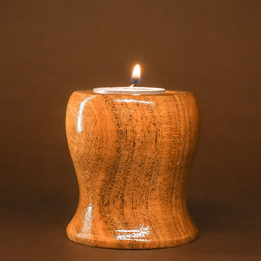 Coshal Arts| Wooden Tealight Holder/ Candle Folder with 1 tealight for Home Decoration Diwali Lighting Gift Christmas | 1 Piece |DW12 - Coshal 1