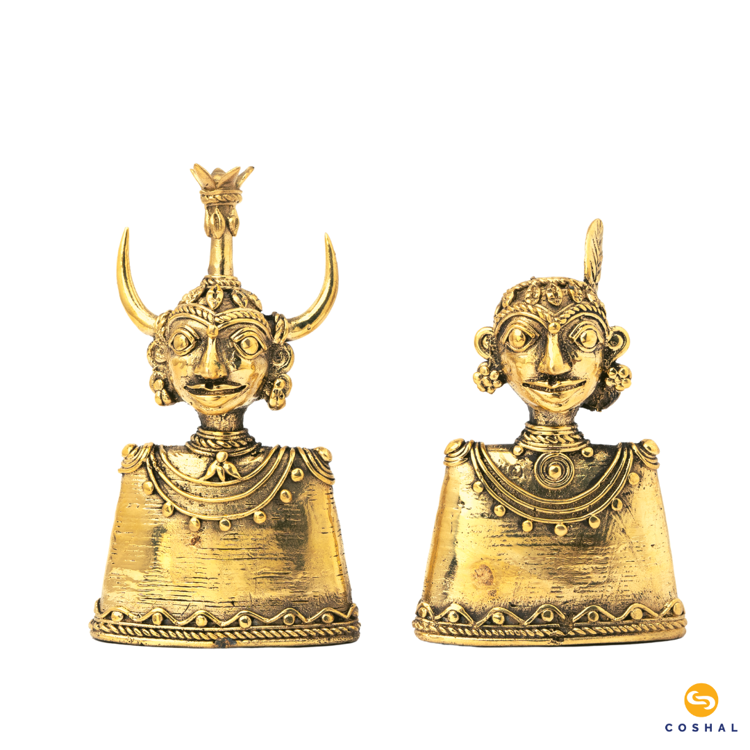 Madia Madin | Dhokra Brass Decor | Best for Table Tops |  Bastar Dhokra Art | Room Decor | Coshal | CD01 3