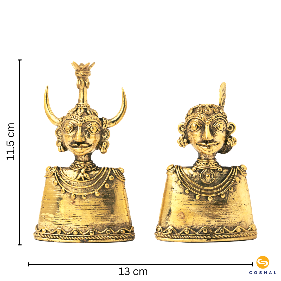 Madia Madin | Dhokra Brass Decor | Best for Table Tops |  Bastar Dhokra Art | Room Decor | Coshal | CD01 8