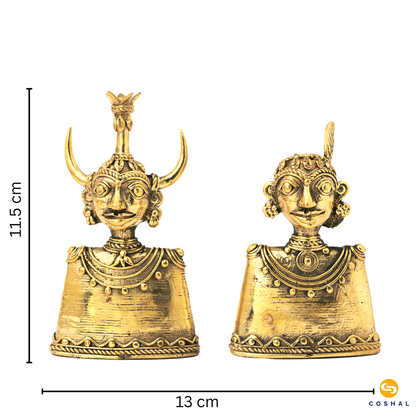 Madia Madin | Dhokra Brass Decor | Best for Table Tops |  Bastar Dhokra Art | Room Decor | Coshal | CD01 8