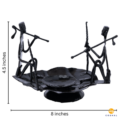 Tealight Holder | Wrought Iron | Gifting & Home Décor for Diwali & Christmas | Coshal | CI12 7