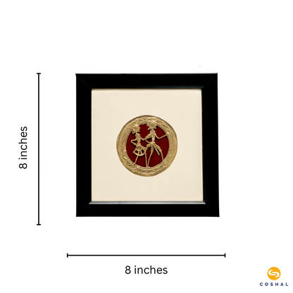 Wall Frame | Vintage Brass Dhokra Art | Best for Home and Wall Decor | Coshal | CD36 3